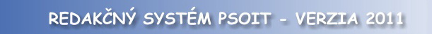 Redakční systém PSoIT